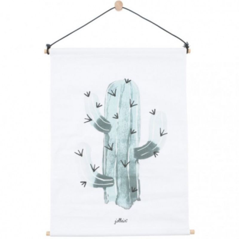 Affiche kakemono en tissu Cactus (42 x 60 cm) Jollein