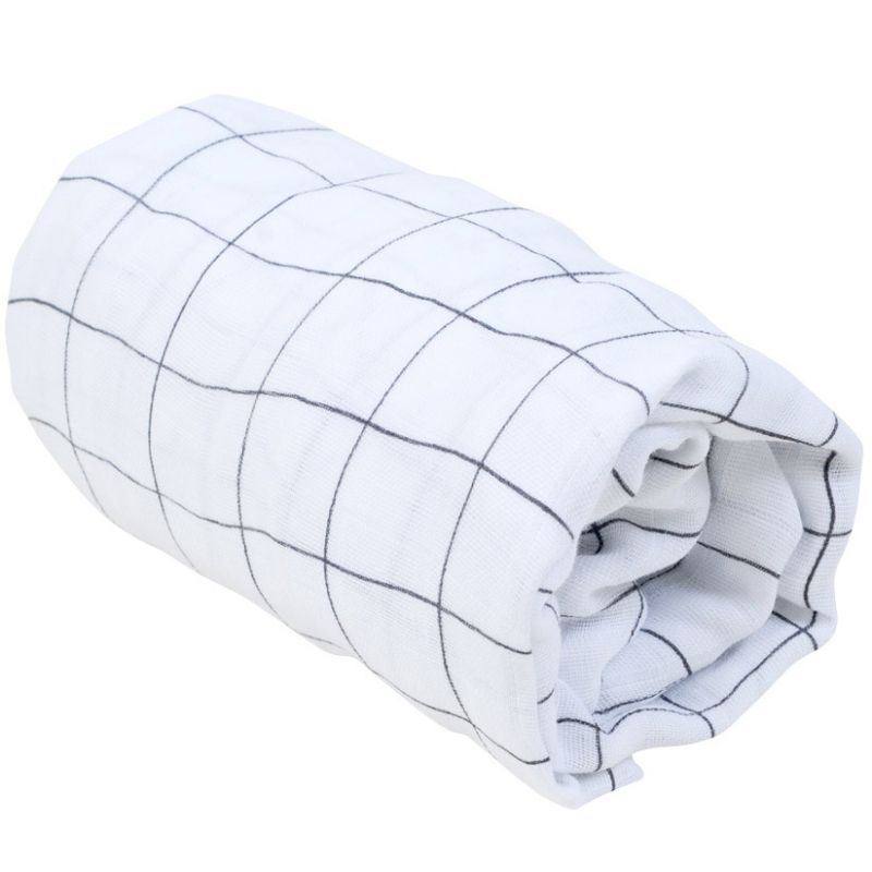 Drap Housse Cactus carreaux (70 x 140 cm) Little Crevette