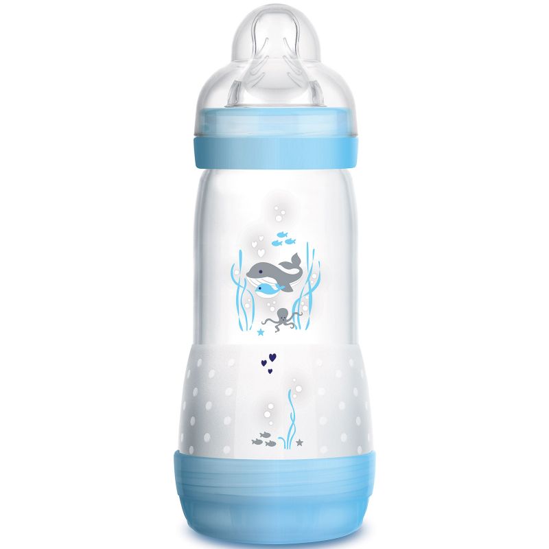 Biberon Easy Start anti-colique baleine - débit 3 rapide (320 ml) MAM