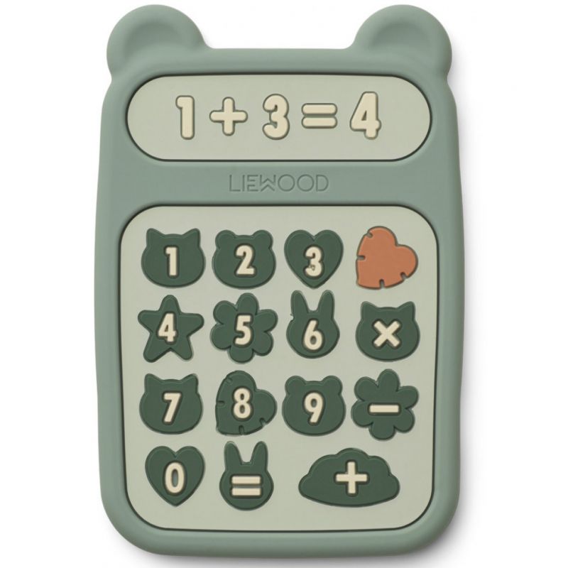 Jouet de dentition calculatrice Niels peppermint multi mix Liewood