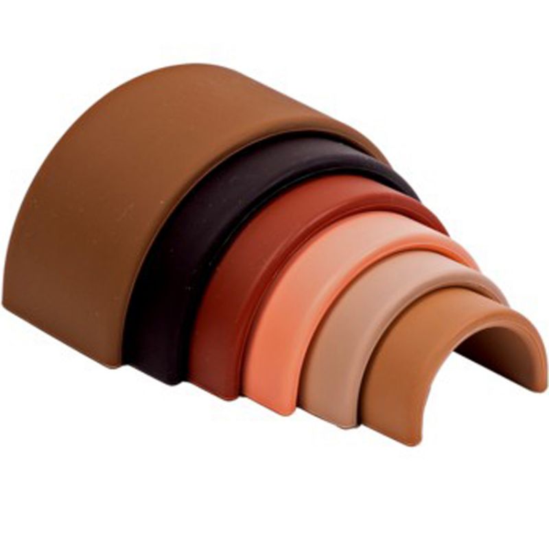 Arc-en-ciel en silicone à empiler Diversity (6 pièces) Dëna