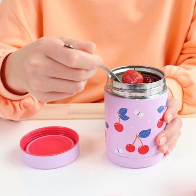 Boîte à repas isotherme Cerises A Little Lovely Company