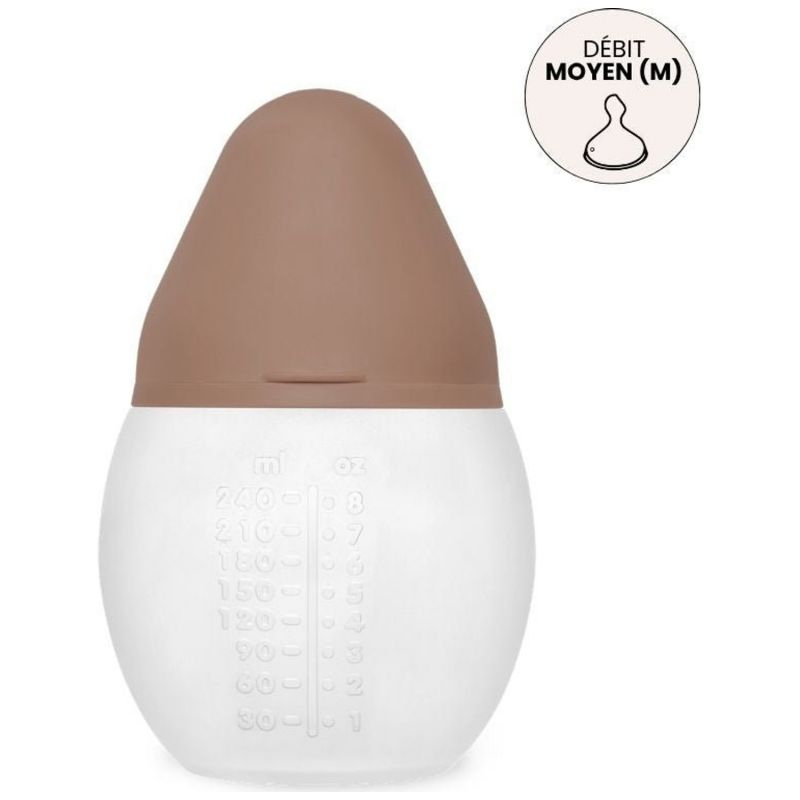 Biberon anti-colique en silicone Mocha Mousse (240 ml) Elhée Produit 3