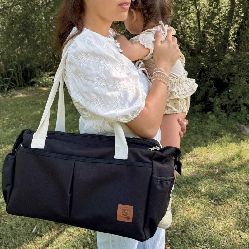 Sac à langer Noir Trois Kilos Sept Ambiance 9