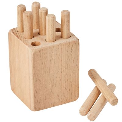 Tourillon - Jeu en bois pour développer la motricité fine  par Observe Montessori