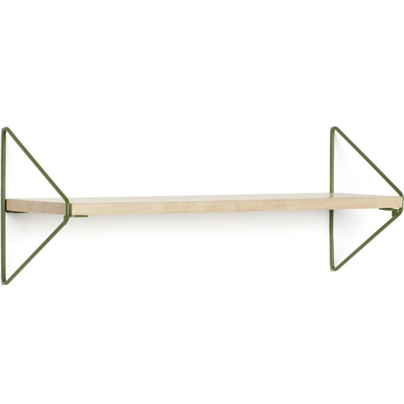 Etagère murale bois et fer vert foncé (51 cm) Kid's Concept