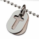 Collier sur chaîne boule Amen (argent 925°)