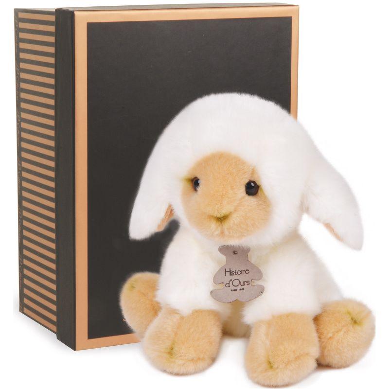 Coffret peluche agneau Les authentiques (20 cm) Histoire d'Ours