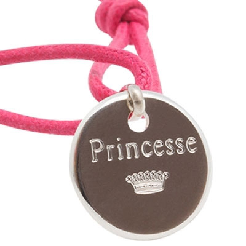 Bracelet cordon enfant Princesse (argent 925°) Petits trésors