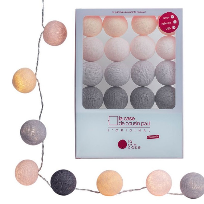Coffret guirlande lumineuse fonction veilleuse La petite case Lili La case de cousin paul