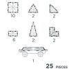 Kit de construction magnétique Voiture Wheels Intense (25 pièces) Cleverclixx Produit 9