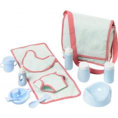 Sac à langer et 12 accessoires poupon