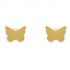 Boucles d'oreilles Nature papillon (vermeil doré) - Coquine