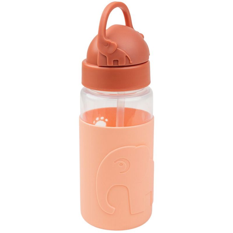 Gourde à paille Easy-grip Elphee papaye (350 ml) Done by Deer