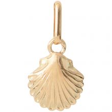 Pendentif Coquille St Jacques (or jaune 375°)  par Lucas Lucor