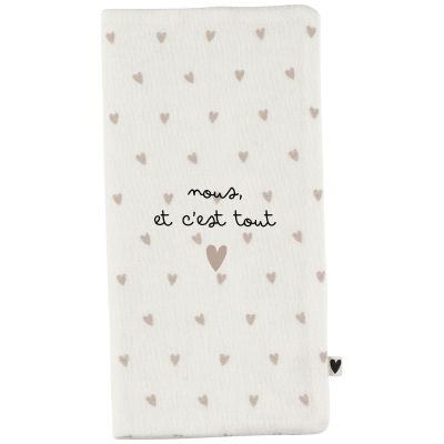 Protège livret de famille Gaze Coeurs (personnalisable)