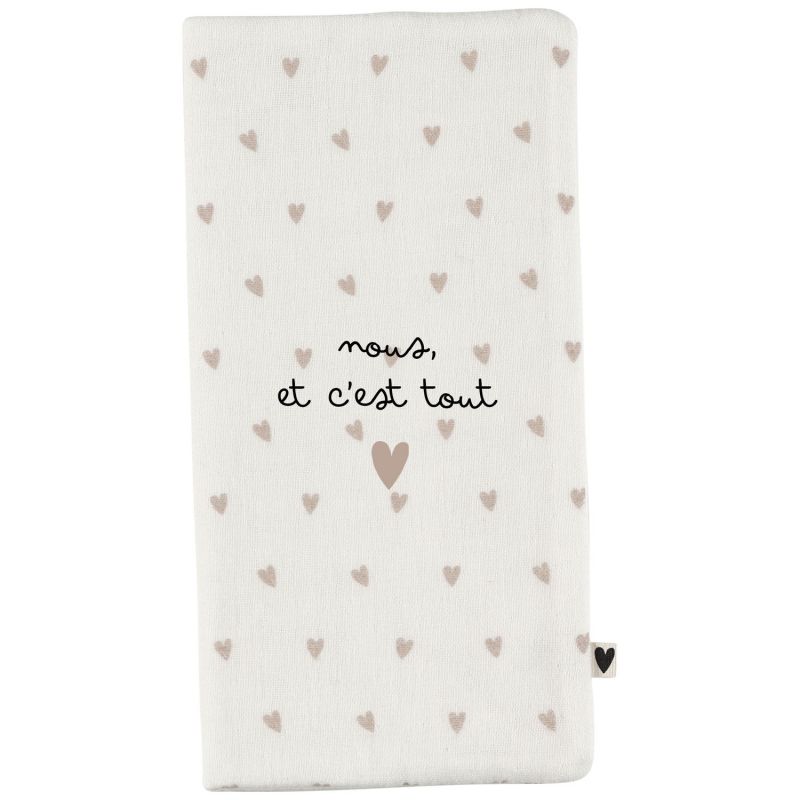 Protège livret de famille Gaze Coeurs (personnalisable) Atelier Wagram Produit 2