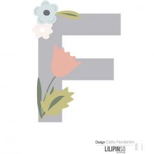 Lettre adhésive Bloom F  par Lilipinso