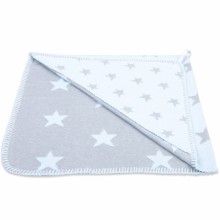 Cape de bain Star bleu ciel et gris (80 x 80 cm)  par Baby's Only