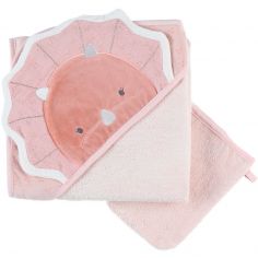 Cape de bain + gant tricératpos Popsie (75 x75 cm) - Reconditionné - Noukie's