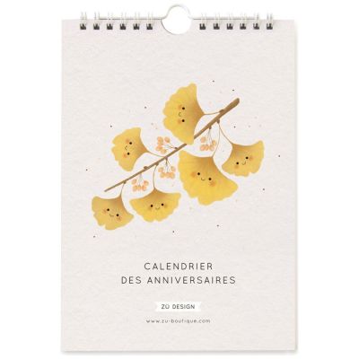 Calendrier des anniversaires Ginkgo
