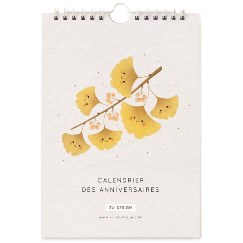 Calendrier des anniversaires Ginkgo Zü Produit 1