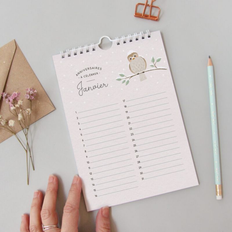 Calendrier des anniversaires Ginkgo Zü Ambiance 3
