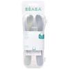 Lot de 2 cuillères silicone 1er âge avec boîte de transport Duo nature Béaba Packaging 4