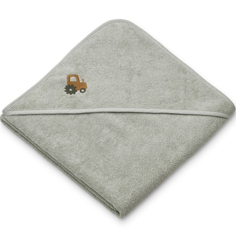 Cape de bain Goya véhicules Dove blue (100 x 100 cm) Liewood
