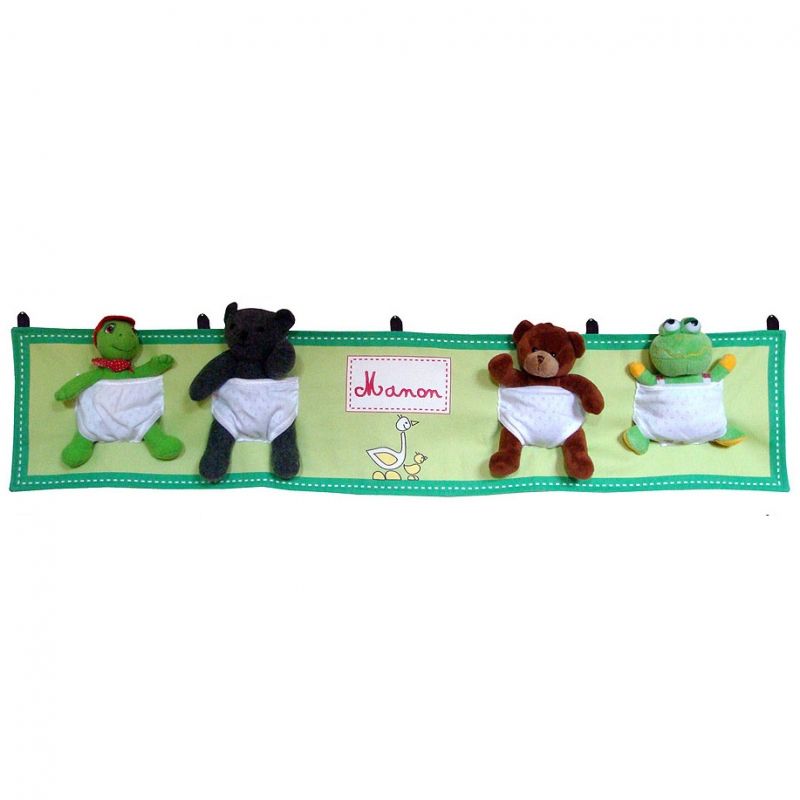 Range-doudous vert anis (personnalisable) Les Griottes