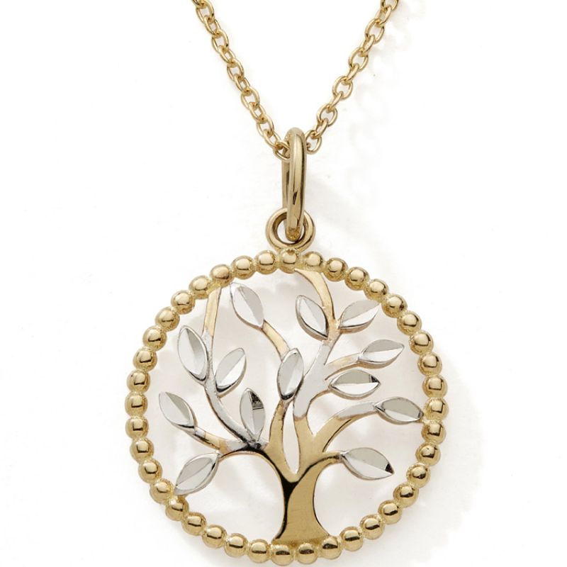 Collier Arbre de vie 42-45 cm (or jaune 375°) Baby bijoux