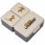 Variation Bleu, beige, jaune du produit Lunch box à compartiments Driss Tiger Sandy de la marque Liewood