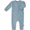 Pyjama en velours bio Blue fog (0-3 mois : 50 à 60 cm)  par Fresk