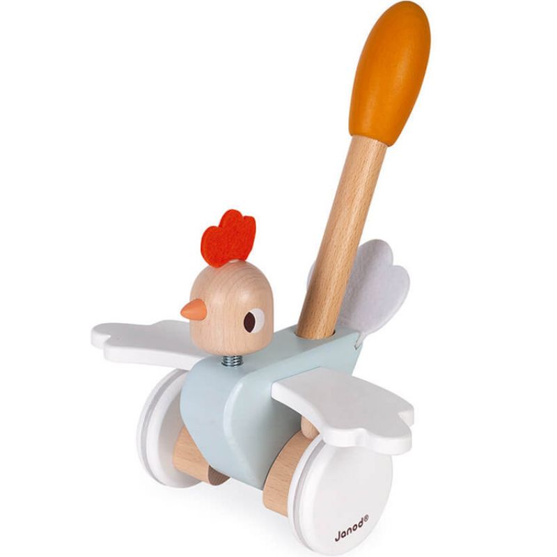 Jouet à pousser Poulette Janod