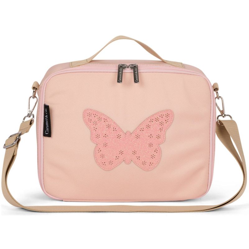 Sac isotherme Papillon Paillette Rose Caramel & Cie Produit 1