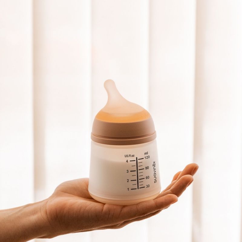 Biberon anti-colique Zerø.Zerø taille unique spécial allaitement Fair (120 ml) Suavinex Ambiance 2
