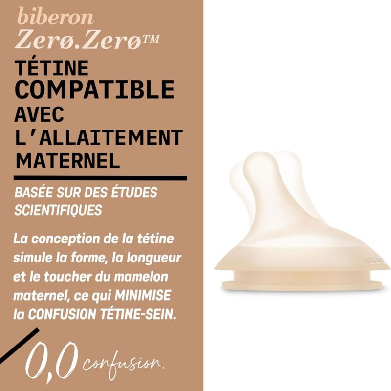 Biberon anti-colique Zerø.Zerø taille unique spécial allaitement Fair (120 ml) Suavinex Ambiance 6