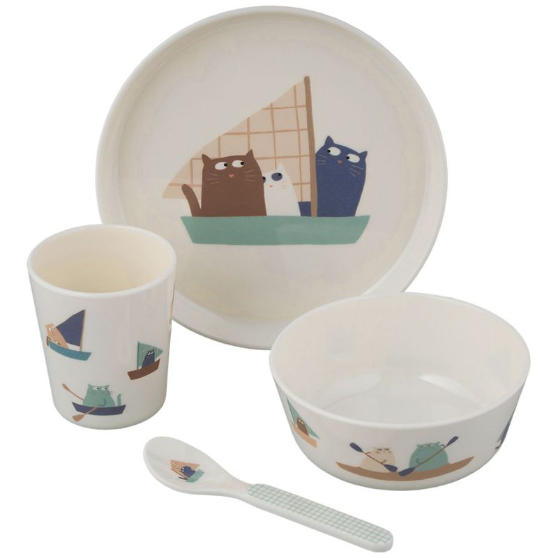 Coffret repas Les Chats marins (4 pièces) Petit Jour Paris Produit 1