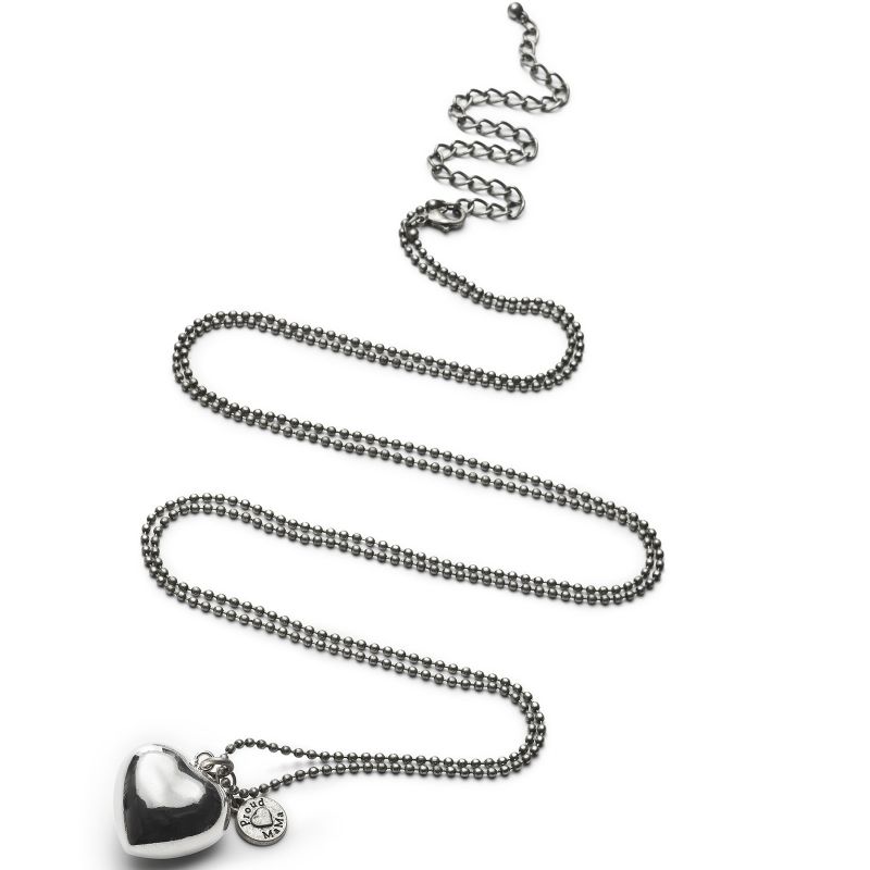 Bola sur chaîne antique Ballchain coeur (plaqué argent) Proud MaMa