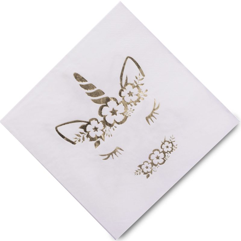 Lot de 16 serviettes en papier Licorne Arty Fêtes Factory