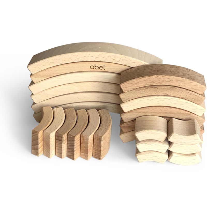 Jeu de construction Golden ratio mini (24 pièces) Abel Wooden Toys