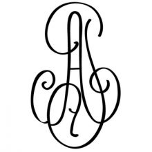 Gravure d'initiales sur orfèvrerie (modèle 49)  par Atelier de gravure
