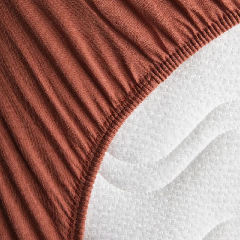 Drap housse en coton bio pour landau Terracotta (72 x 33 cm) Kadolis Produit 3