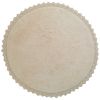 Tapis rond Perla Sable (110 cm) - Nattiot