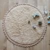 Tapis rond Perla Sable (110 cm)  par Nattiot