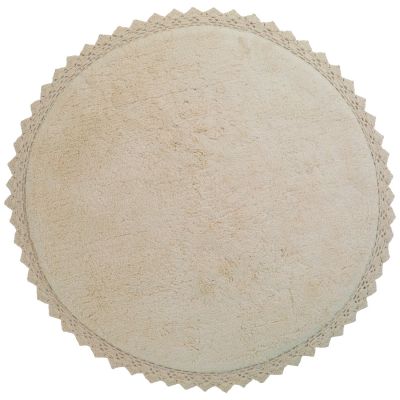 Tapis rond Perla Sable (110 cm)  par Nattiot