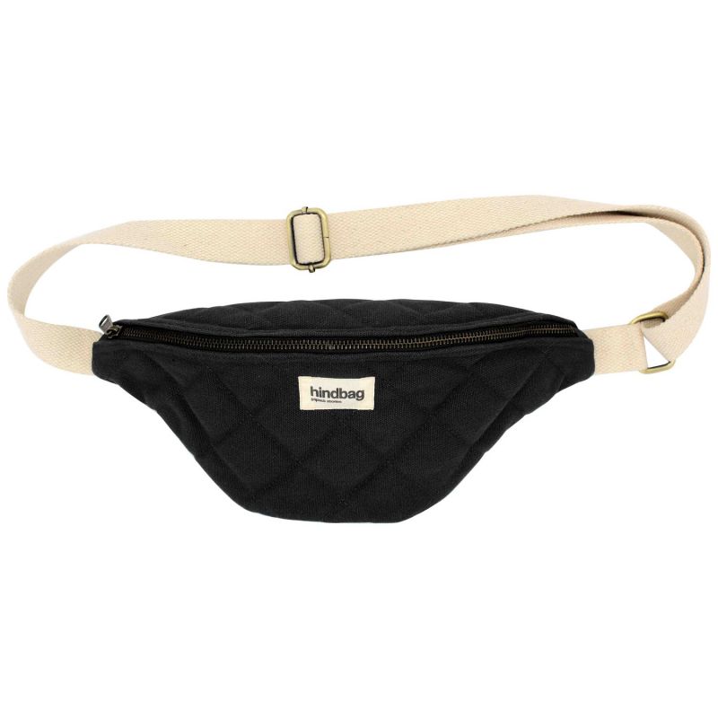 Sac banane Olivia matelassé Noir Hindbag Produit 1