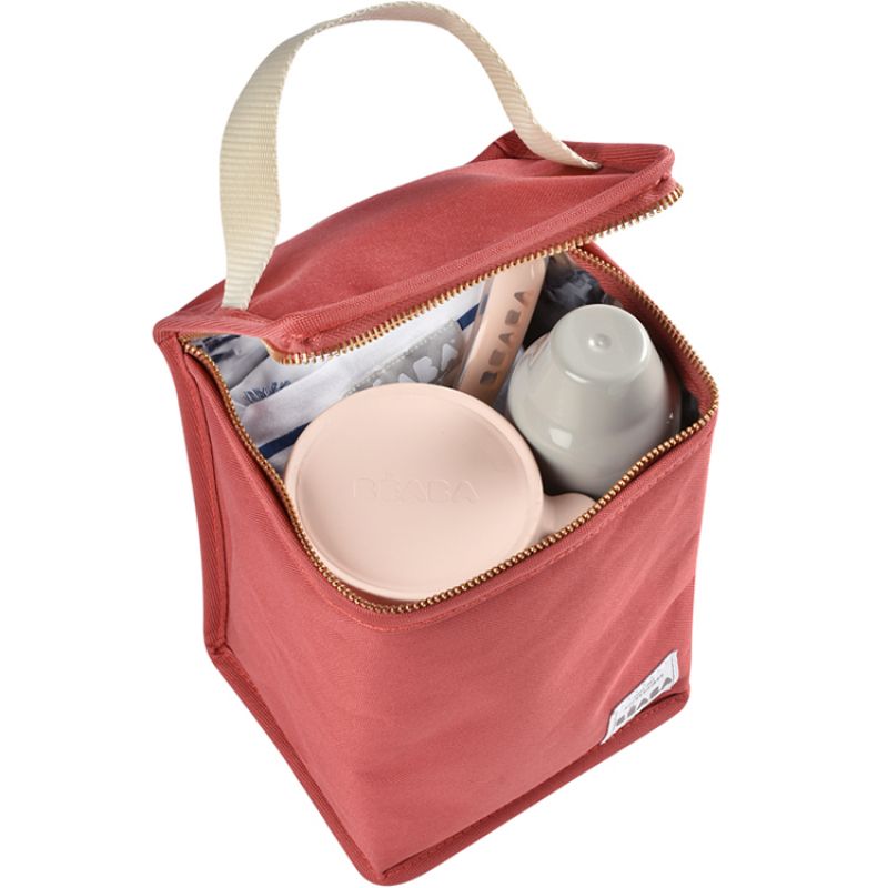 Sac isotherme terracotta (5,6 L) Béaba Produit ouvert 3