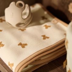 Couverture Little Waffle Mini Teddy Bear (75 x 100 cm)