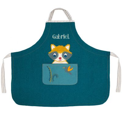 Tablier Tchikis 3 Raton Laveur personnalisable (2-6 ans)